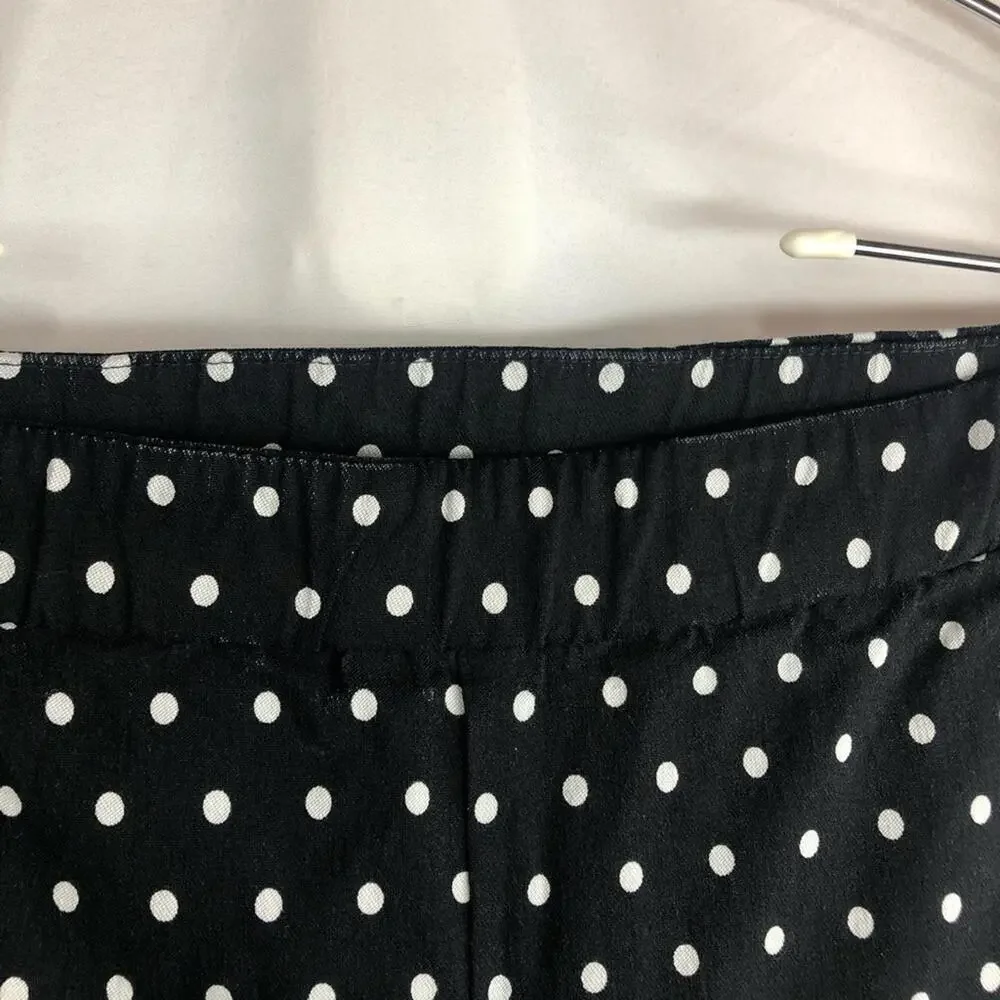Jules & Leopold Women’s Pull On Pant Polka Dot Cropped Comfy Stretchy Fit Fun